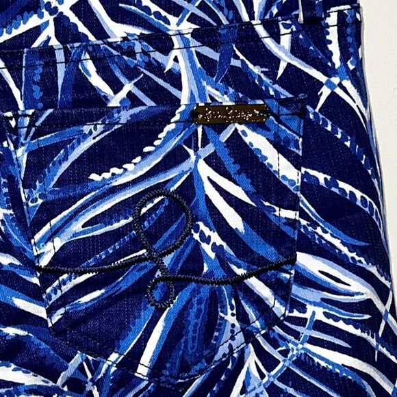 NWOT Lilly Pulitzer Twilight Blue Early Riser South Ocean Skinny Jeans sz 4 - Picture 7 of 9